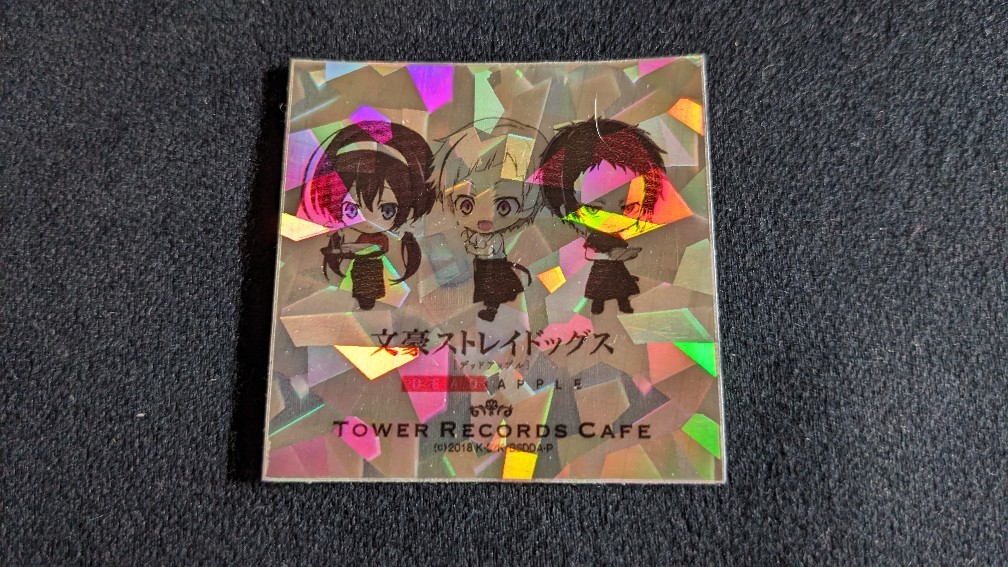 ☆文豪ストレイドッグス TOWER RECORDS CAFE タワーレコード カフェ シール ステッカー☆拍卖