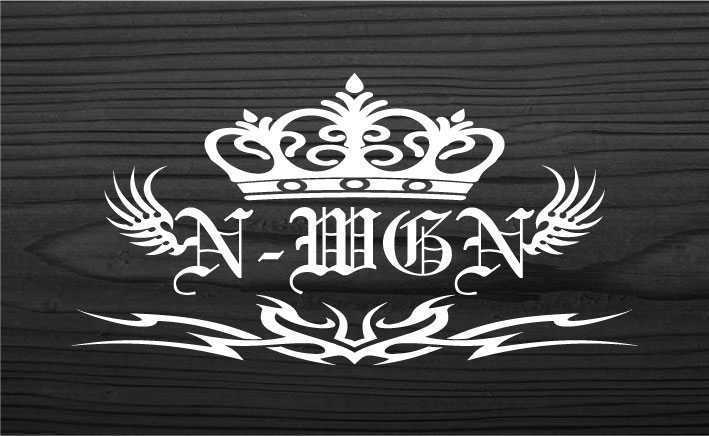 N-WGN Nワゴン 王冠 トライバル カッティングステッカー Lサイズ拍卖
