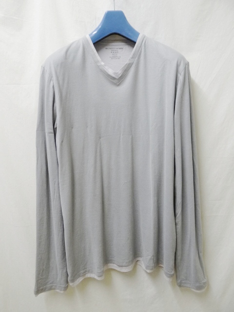 MAJESTIC HOMME マジェステックオム 新品未使用 Vネック グレー Mサイズ拍卖