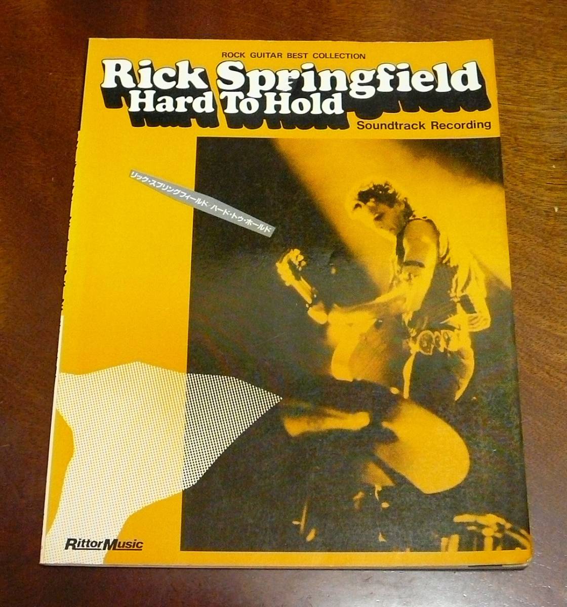 リック・スプリングフィールド ハード・トゥ・ホールド :タブ譜付/ロック・ギター・ベスト・コレクション リットーミュージック 匿名配送拍卖