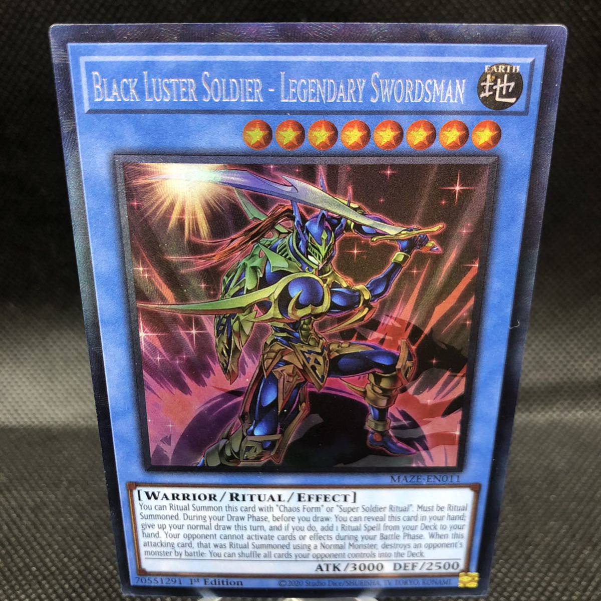 【未使用品】遊戯王 英語版 伝説の剣闘士 カオス・ソルジャー コレクターズレア MAZE-EN011 1stEdition ②拍卖