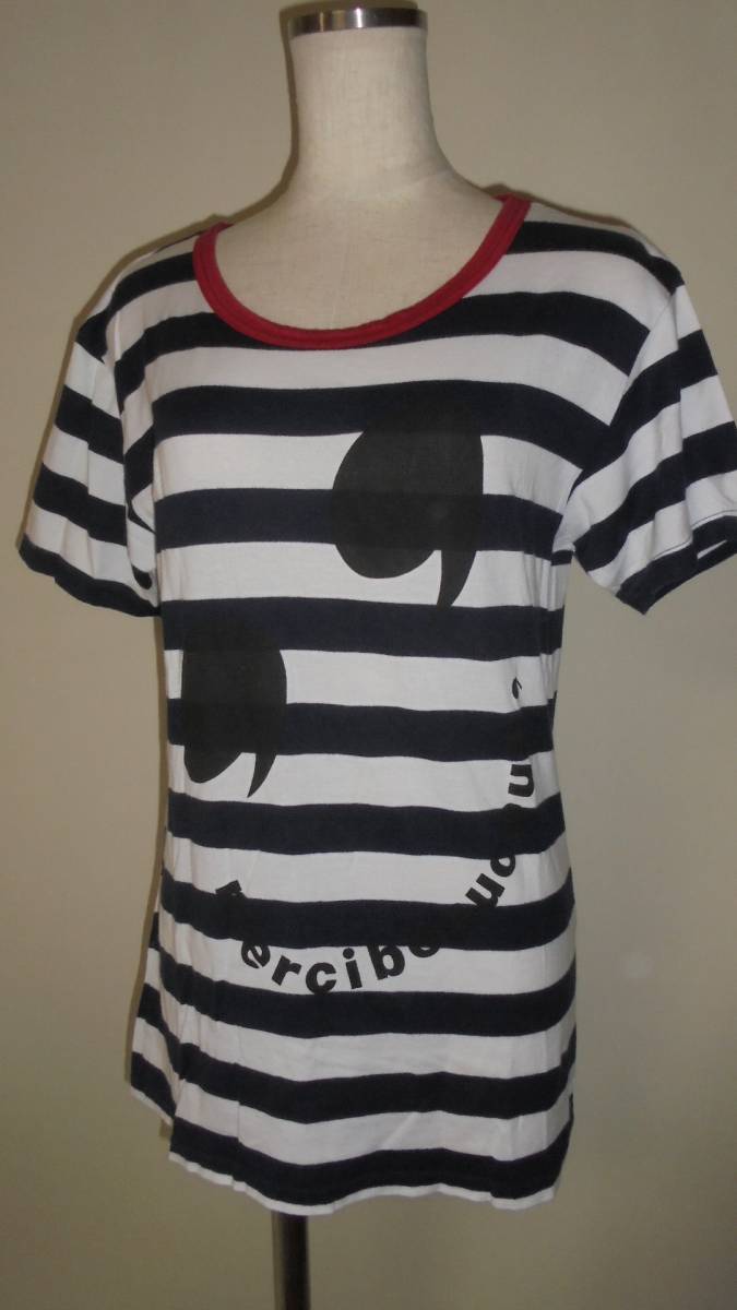 mercibeaucoup, メルシーボークー ボーダー Tシャツ ロゴ拍卖