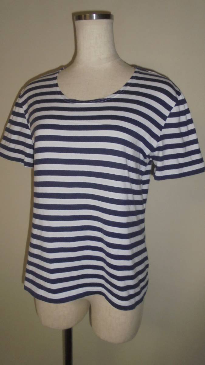 マリメッコ marimekko Tシャツ カットソー sizeM ボーダー拍卖