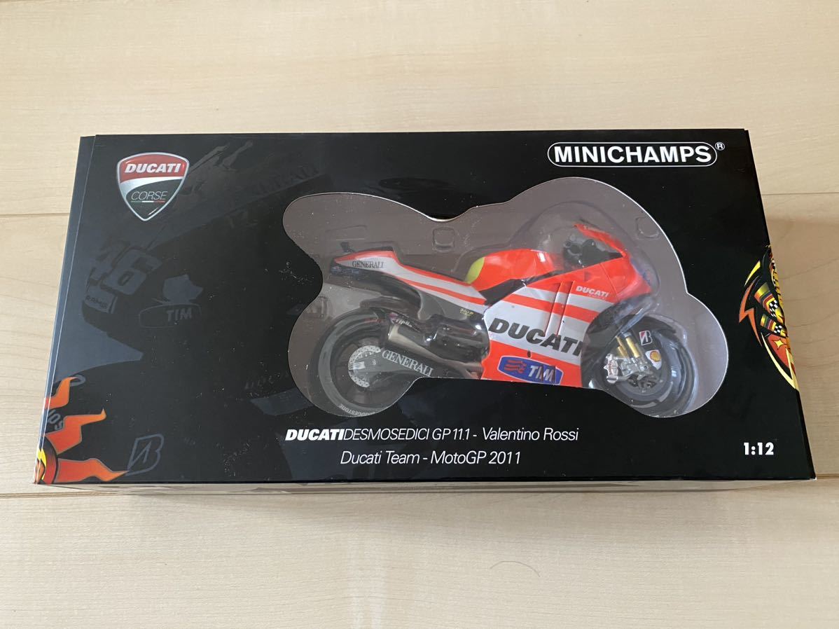 新品 MINICHAMPS ミニチャンプス PMA 1/12 ドゥカティ デスモセディチ GP 11.2 バレンティーノ・ロッシ MOTOGP 2011 RC211V RC213V YZR-M1拍卖