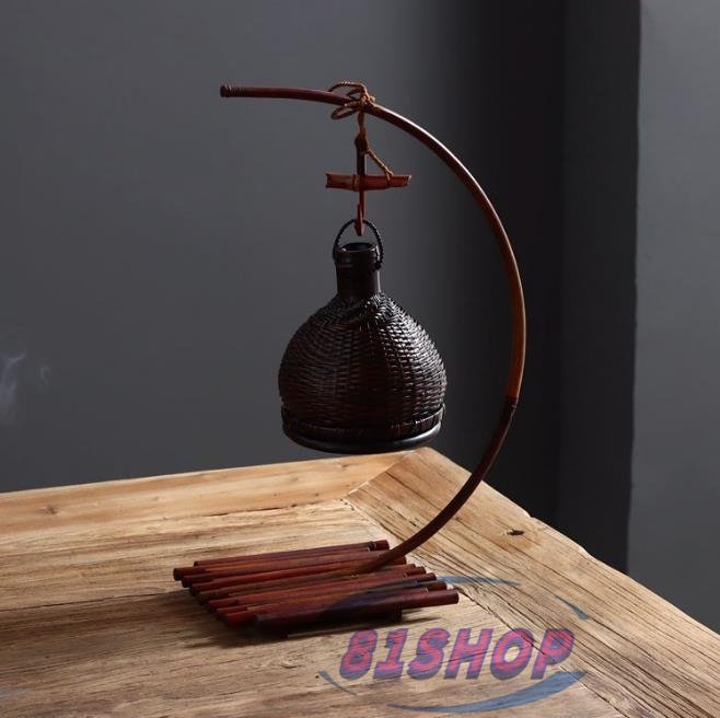 「81SHOP」極美品★ 古風★香炉★つり下げ★手作り★竹工芸★竹細工★工芸品★置物★線香立て★茶道具拍卖