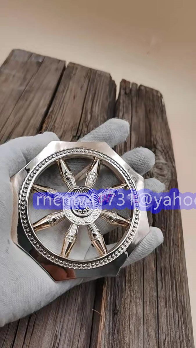 「81SHOP」極美品★ 輪宝 仏具 銅製 磨き仕上げ 11*11cm拍卖