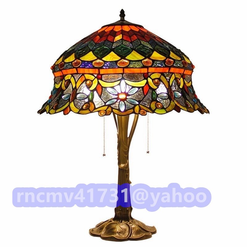 「81SHOP」新入荷 卓上ランプ ステンドグラス ティファニー 照明 家具 可愛い レトロ ヴィンテージ拍卖