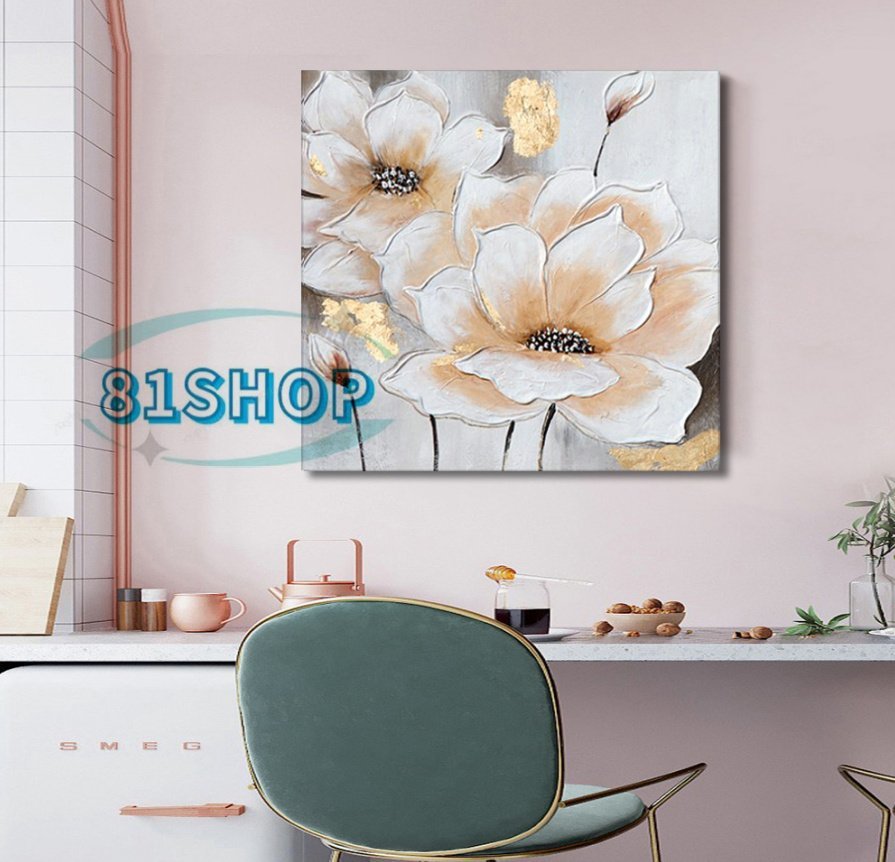 「81SHOP」極美品★ 純粋な手描きの絵画 『花』 油彩 応接間掛画 玄関飾り 廊下壁画拍卖