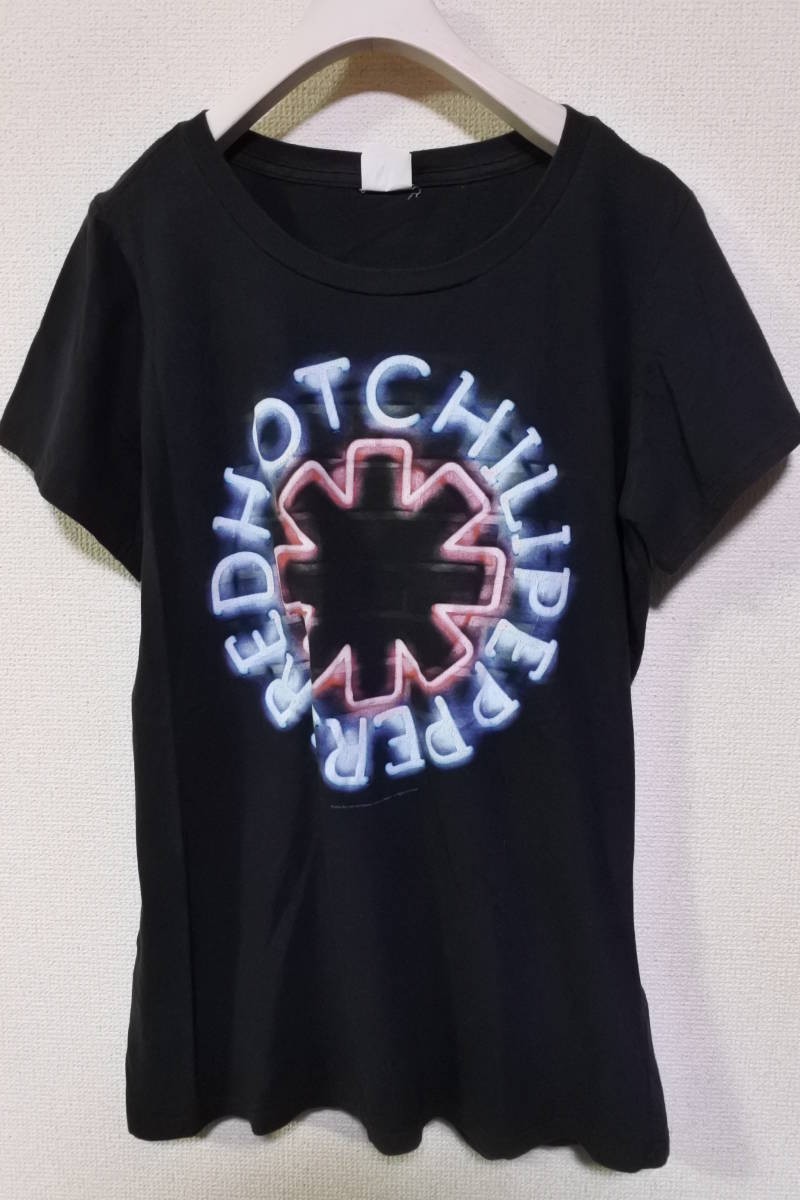 RED HOT CHILI PEPPERS Bay Island Tee size XL レッチリ ネオン管 ロゴ Tシャツ ブラック拍卖