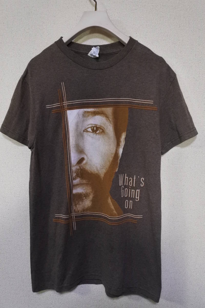 00's MARVIN GAYE What's Going On DELTA Tee size S マーヴィンゲイ Tシャツ ブラウン系拍卖