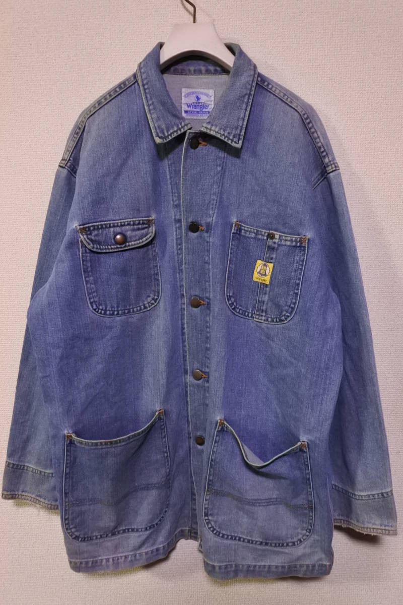 LADY Wrangler BLUE BELL ラングラー ブルーベル デニム カバーオール ジャケット size M-L 日本製拍卖