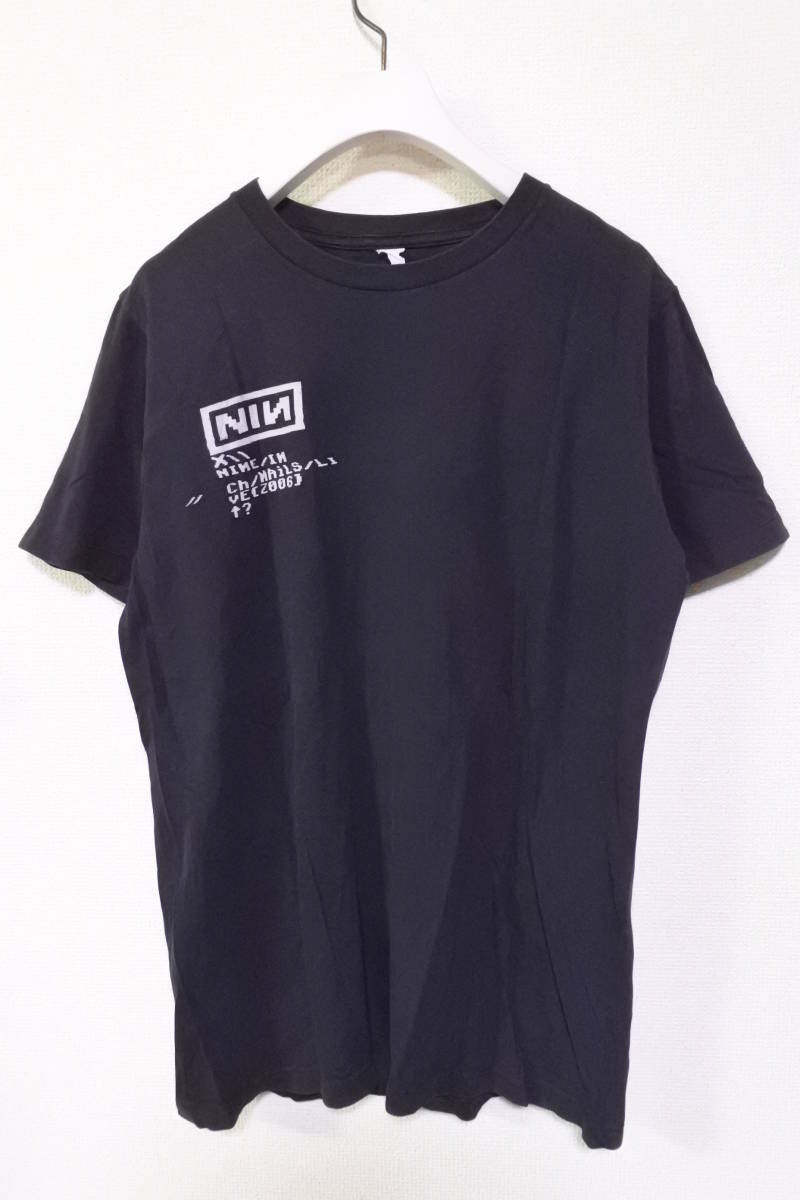 00's Nine Inch Nails Live 2006 Tee size XS-S ナインインチネイルズ Tシャツ ブラック拍卖