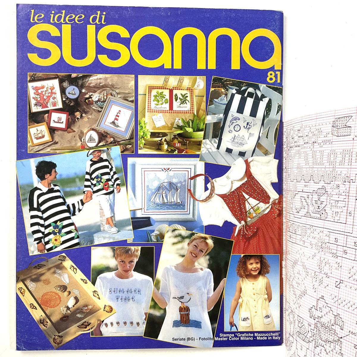 ★手芸本■送料無料■刺繍 クロスステッチ SUANNA イタリア スザンナ 1995 美品 チャート 別紙図案充実 ■ARTBOOK_OUTLET■K2-149拍卖