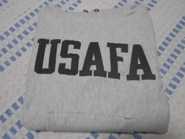 80’s USA製!チャンピオン リバースウィーブ スウェットパーカ USAFA リフレクター仕様 M トリコタグ USMA NAVY YALE拍卖