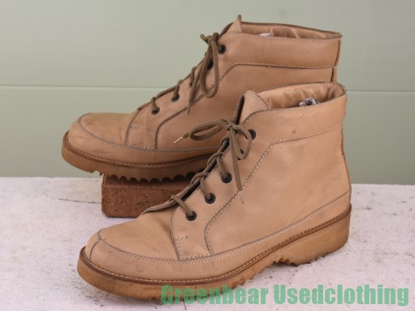 T798◆ビンテージ メンズブーツ 良い味 ベージュ 42 26cm拍卖
