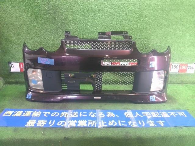 ダイハツ ムーヴ L150S L160S スポルザ フロントバンパー バンパー フォグ付 ホースメント欠品 現状販売 中古 再塗装品 ★大型★拍卖