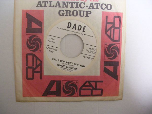 ●SOUL45●BENNY LATIMORE / GIRL I GOT NEWS FOR YOU拍卖