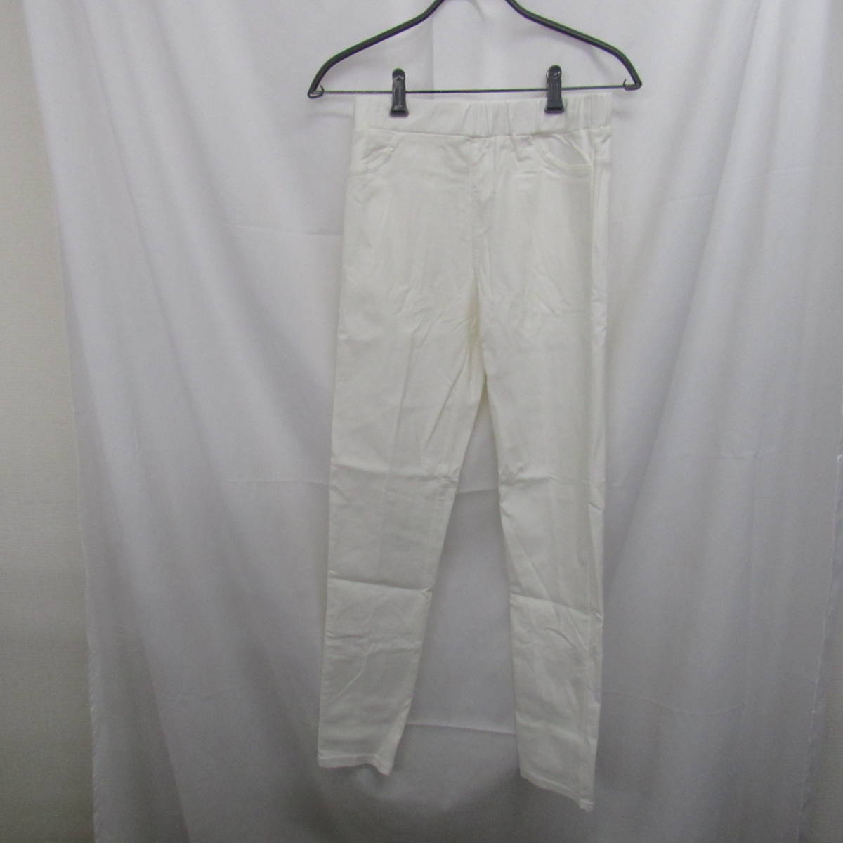 87-00305 【アウトレット品】 GUNZE Tuche' スキニーレギンス 裏起毛 レディース Mサイズ オフホワイト拍卖