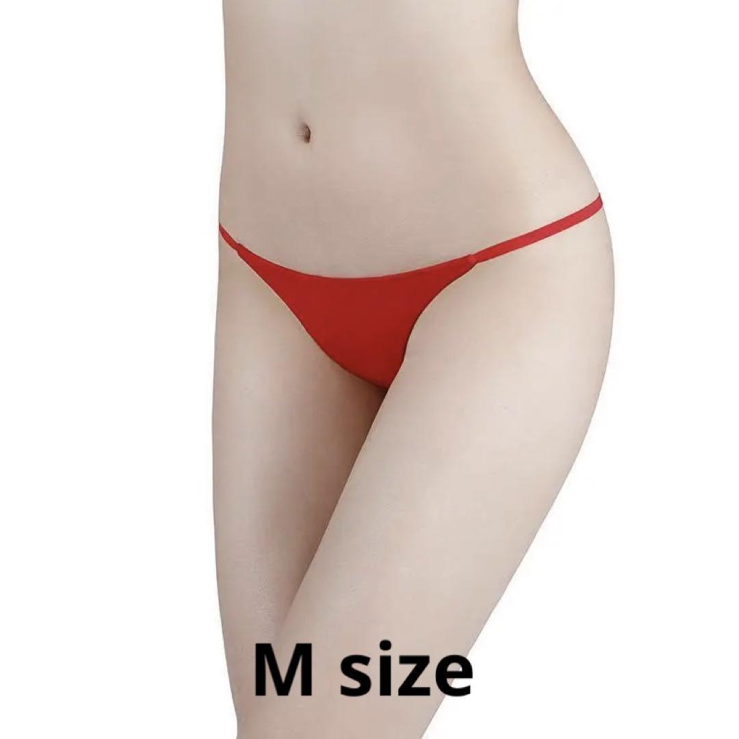 N-35C.set割 コットンTバックショーツ レディース レッド M拍卖