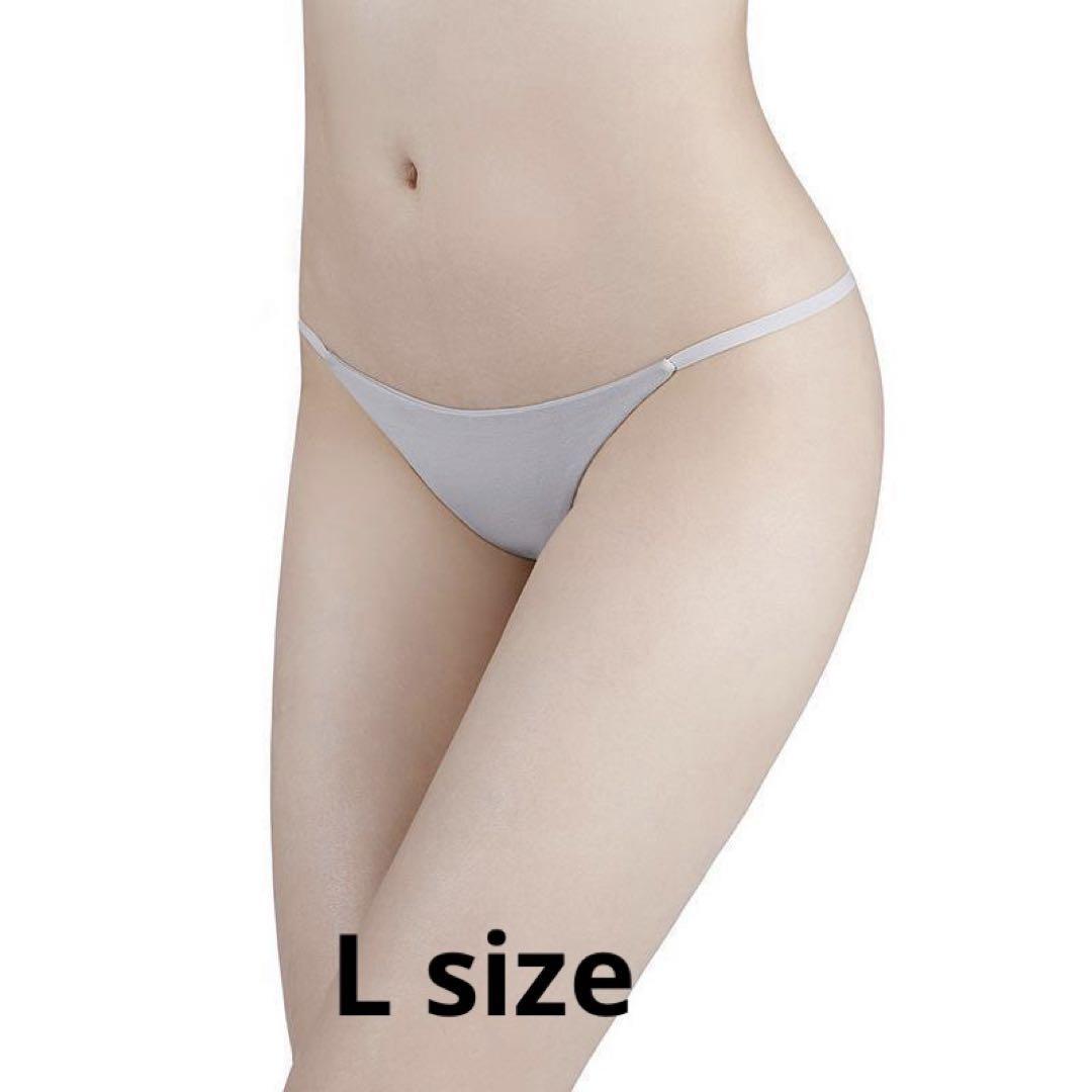 N-28E.set割 コットンTバックショーツ レディース ライトグレー L拍卖