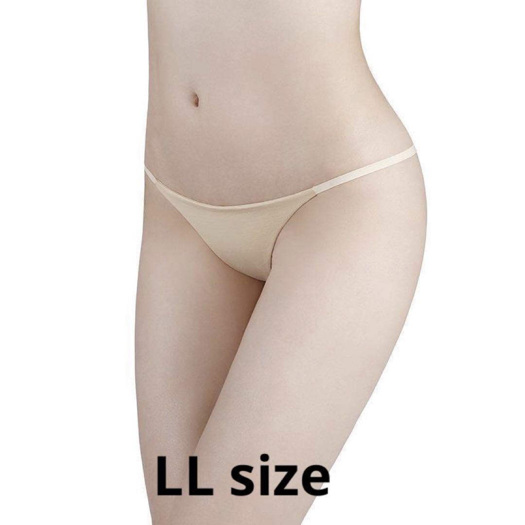 N-33C.set割 コットンTバックショーツ レディース ベージュ LL拍卖