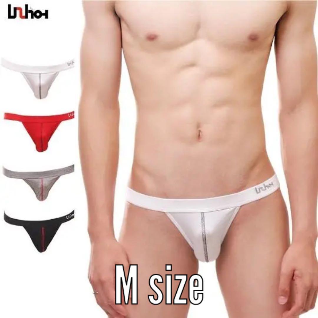 C-1.匿配 フォロー割 セクシービキニ メンズ ホワイト M Uzhot拍卖