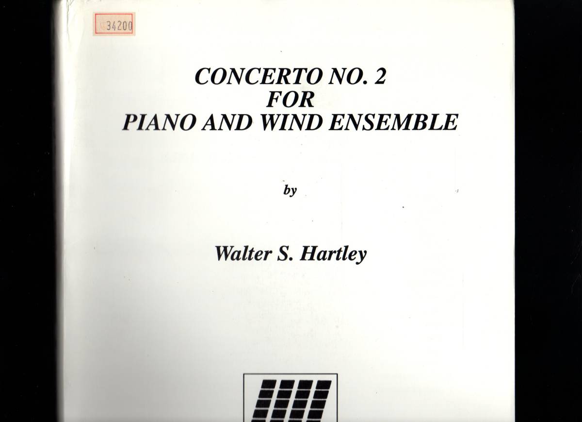 吹奏楽楽譜/ウォルター・S・ハートレイ:ピアノと吹奏楽のための協奏曲第2番/試聴&スコア閲覧可/Concerto No.2 for Piano and Wind Ensemble拍卖