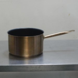 2 EBM 18-8 プロシェフ IH対応 深型 片手鍋(蓋無) 22cm テフロン 柄21cm 深125mm 4.7L 1.4kg 厚0.7mm拍卖