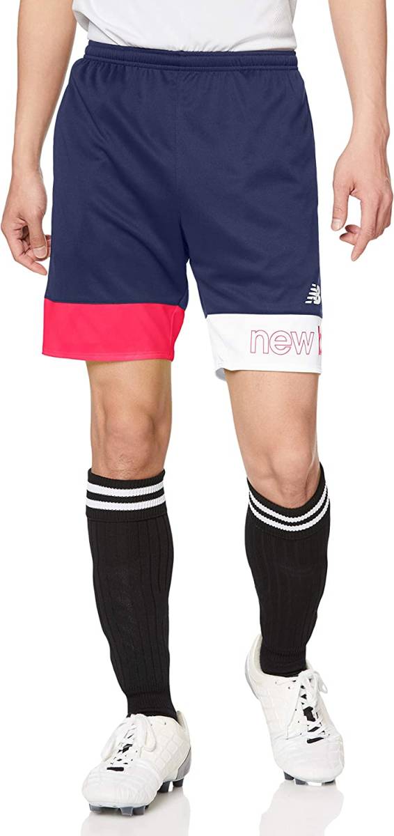【KCM】z-new-353-S★展示品★【New Balance】メンズ ボトムラインカラー プラクティスショートパンツ JMSF0422 ネイビー サイズ S拍卖