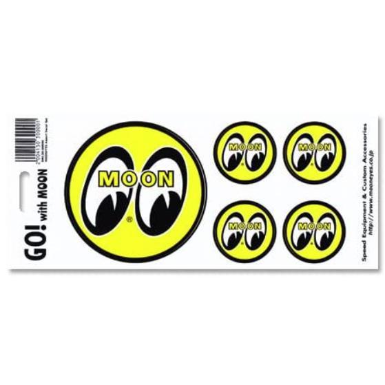 ムーンアイズ(MOONEYES) ステッカー アイボール 5ピースセット拍卖