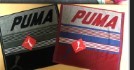 新品●プーマ ハンドタオル PUMA ミニタオル タオル レッド &ブラック 2枚セット拍卖