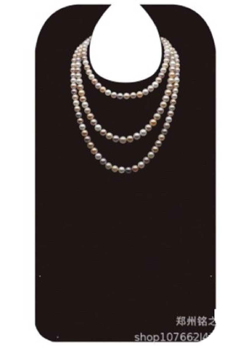 新品 送料無料●使って満足●介護用品 介護用お食事エプロン 高齢者 老人 ●施設 ディーケアー 1枚の出品 パールネックレス拍卖