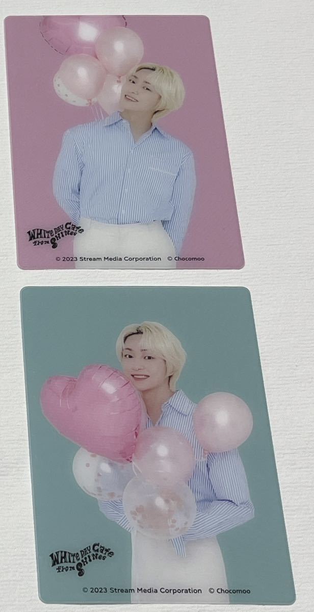 WHITE DAY Cafe from SHINee クリアフォトカード 2種 オニュ セット ランダム オンユ ONEW SHINee カフェ cafe拍卖