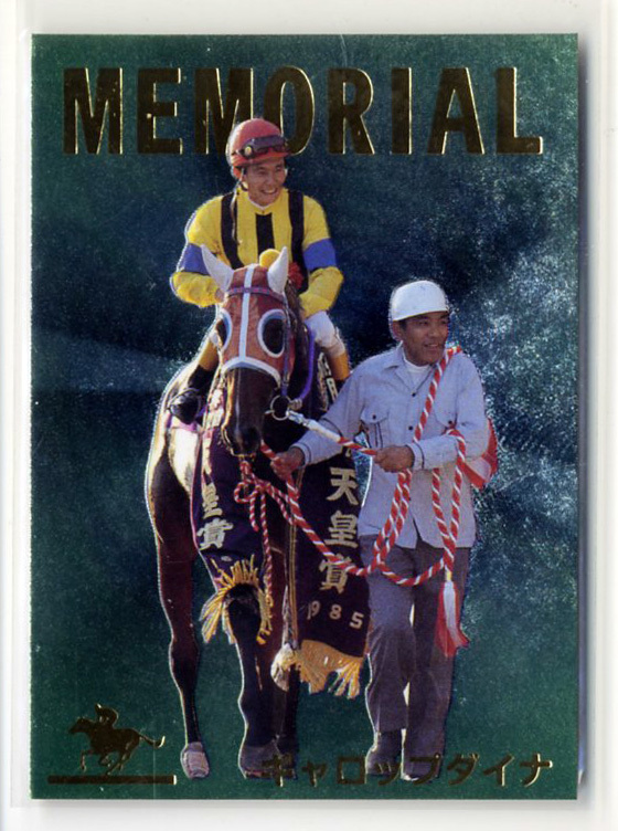 ★ギャロップダイナ M19(エラー版) メモリアルカード バンダイ サラブレッドカード 96年上半期版 柴崎勇 根本康広 画像 競馬カード 即決拍卖