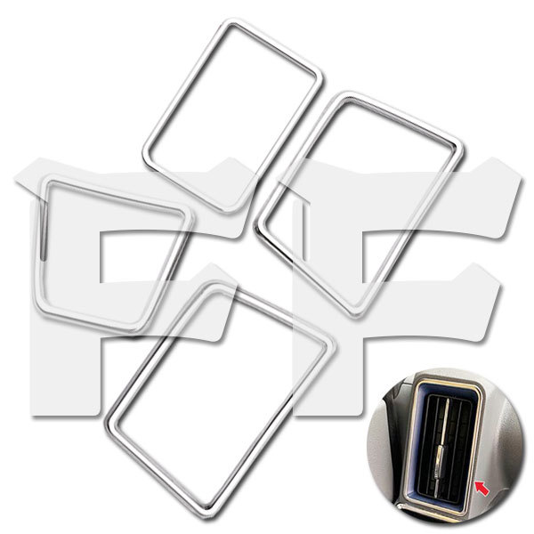 ダイハツ TANTO タント LA650/660S 2019年~ エアコン ダクトリング ドリンクホルダー 内装 鏡面 メッキ ステンレス拍卖