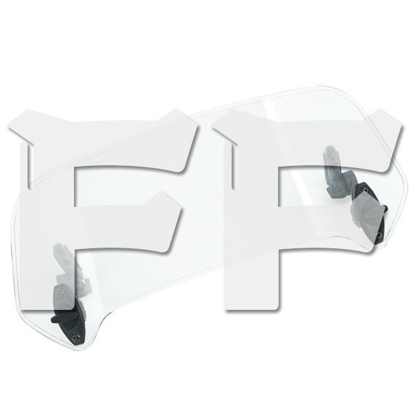 オートバイ 調整式 フロントウィンドスクリーン ウインドシールド エアデフレクター バイク 風防 155mm (透明) 新品拍卖