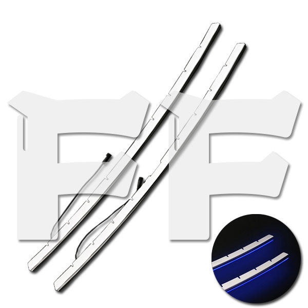 トヨタ ヴォクシー VOXY 80系 前期 フロント グリル トリム (LED ブルー) ガーニッシュ メッキ ステンレス 鏡面拍卖