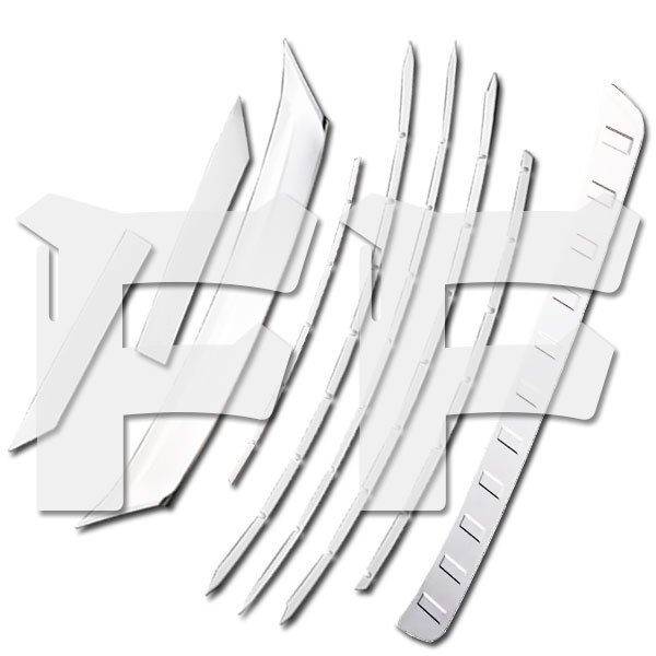 トヨタ AQUA アクア NHP10 後期 フロント リア カバー ガード ガーニッシュ ステンレス メッキ 鏡面 9点セット拍卖