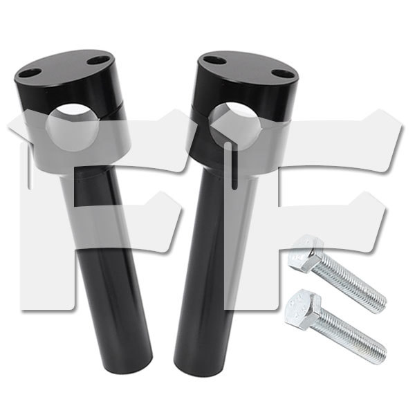 送料無料● オートバイ ハンドルバーライザー 25mm 固定クランプ カワサキ ホンダ ヤマハ スズキ ハーレー CNC ブラック 新品拍卖