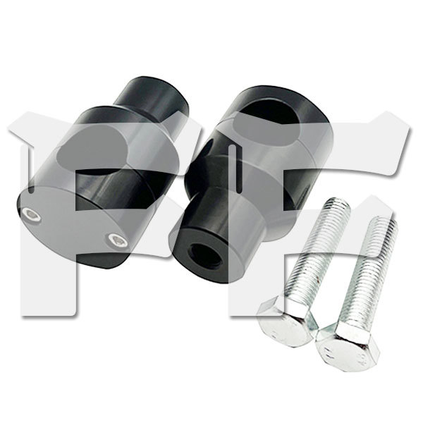 送料無料● オートバイ ハンドルバーライザー 22mm 固定クランプ カワサキ ホンダ ヤマハ スズキ ハーレー CNC ブラック 新品拍卖