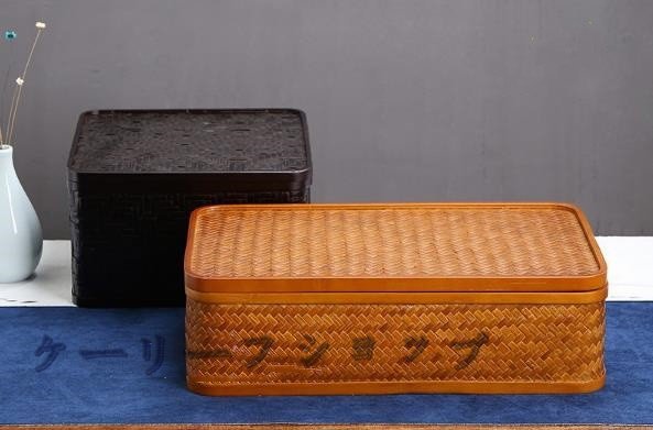 【ケーリーフショップ】竹細工 工芸品 籠 收納盒 茶盤 茶具 雜物收納籃 竹工芸 茶道具拍卖