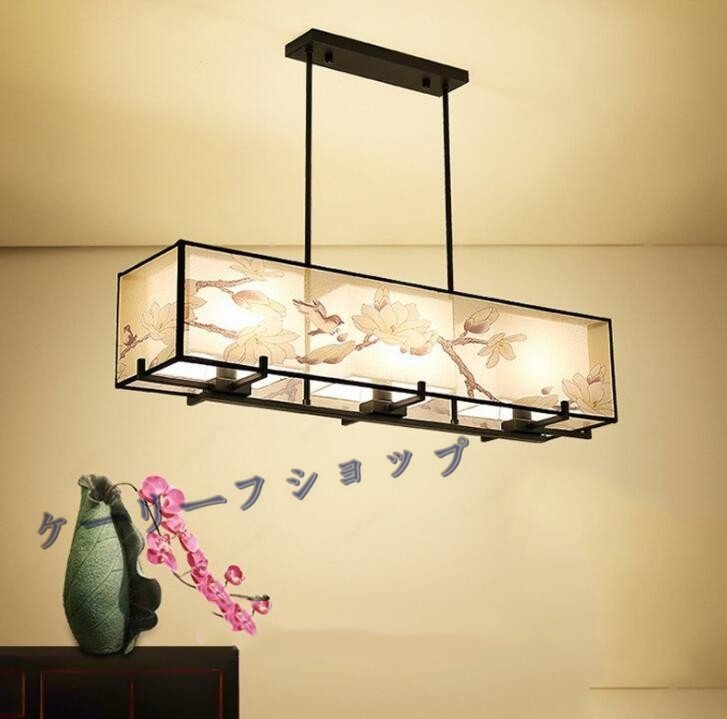 【ケーリーフショップ】ペンダントライト 天井照明 シャンデリア デザイン シーリングライト 和風ランプ レストラン 居間用ランプ拍卖
