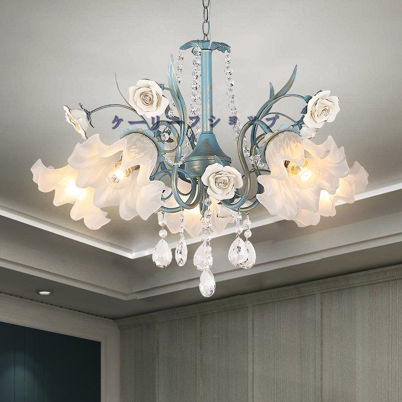 超綺麗★花のランプローズ吊り下げ照明寝室子供部屋こども部屋リビング書斎廊下 5灯拍卖