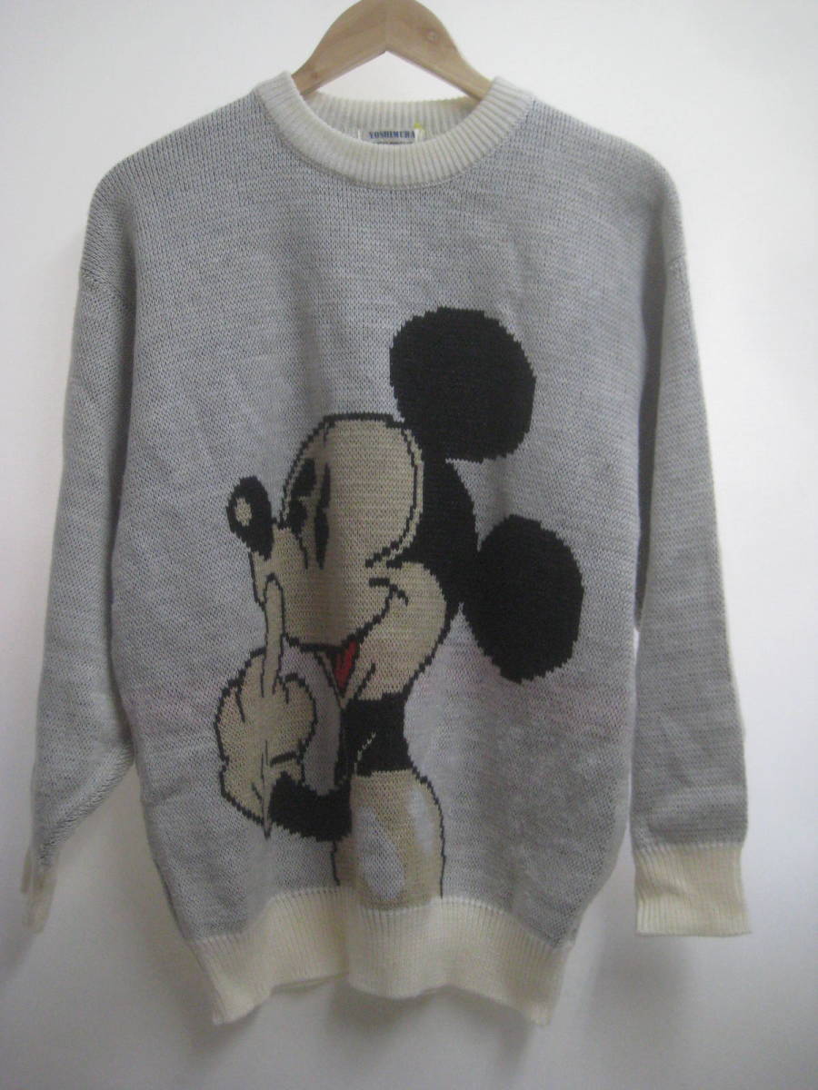 一点物!! YOSHIMURA ヨシムラ ビンテージ Walt Disney Company 正規品 ミッキーマウス柄 セーター 希少拍卖