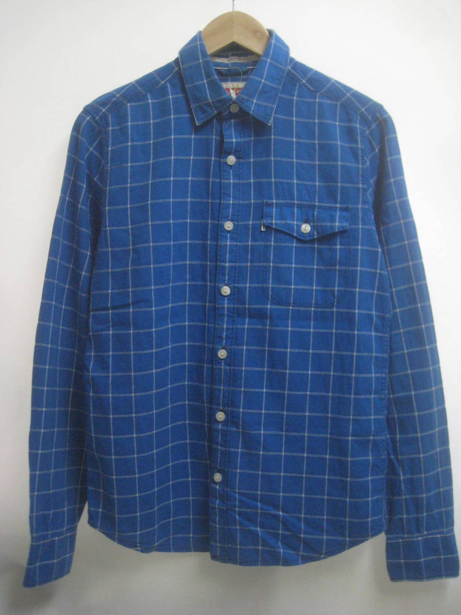一点物!! Levi's リーバイス チェックシャツ ドレスシャツ サイズ S拍卖