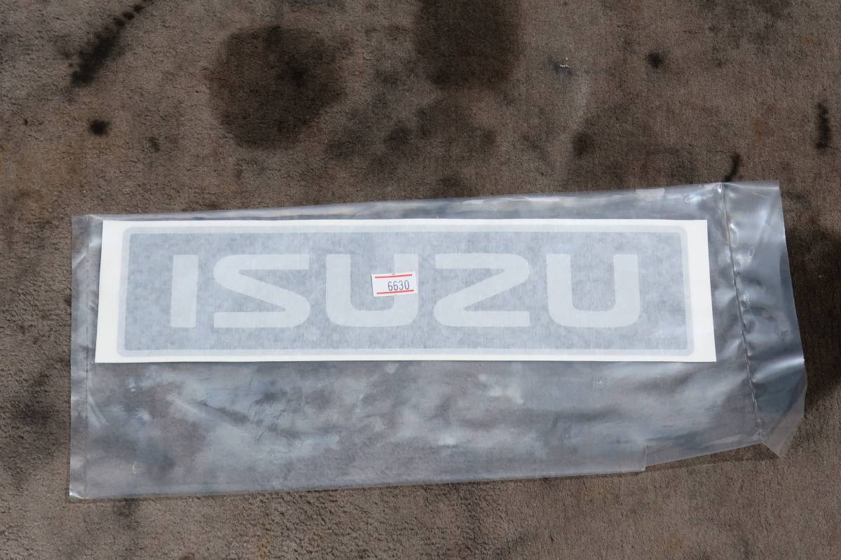 R2 CYJ77C ISUZU GIGA いすゞ ギガ 10t 15t 4軸低床 / フォワード / エルフ 等 純正 「ISUZU」デカール ステッカー 新車降ろし! NO7拍卖