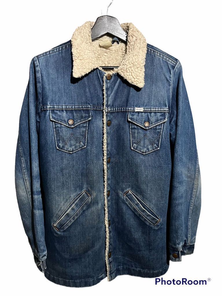 80s Wrangler Denim Boa Jacket ラングラー Boys ボア デニム ボーイズ ジャケット Gジャン ビンテージ ミスターハリウッドn.hollywood拍卖