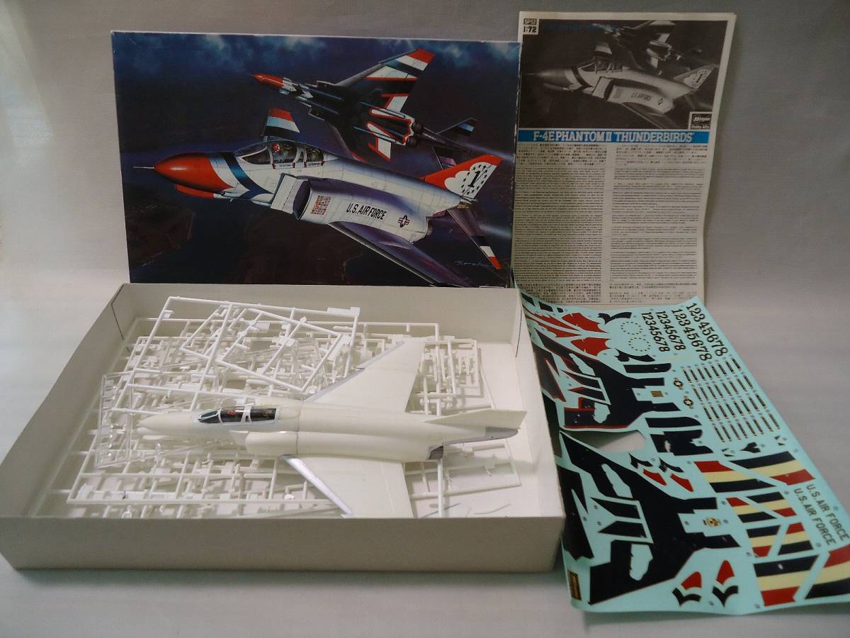 Hasegawa ハセガワ 1/72 F-4E PHANTOMⅡ 'THUNDERBIRDS' ファントムⅡ 'サンダーバーズ' プラモデル 未完成品拍卖