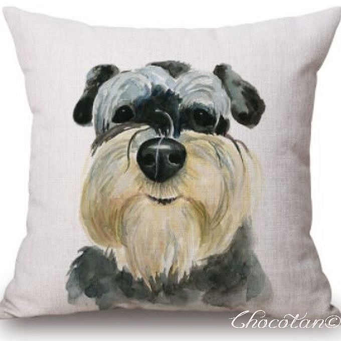 【送料無料】シュナウザー K クッションカバー【新品】拍卖