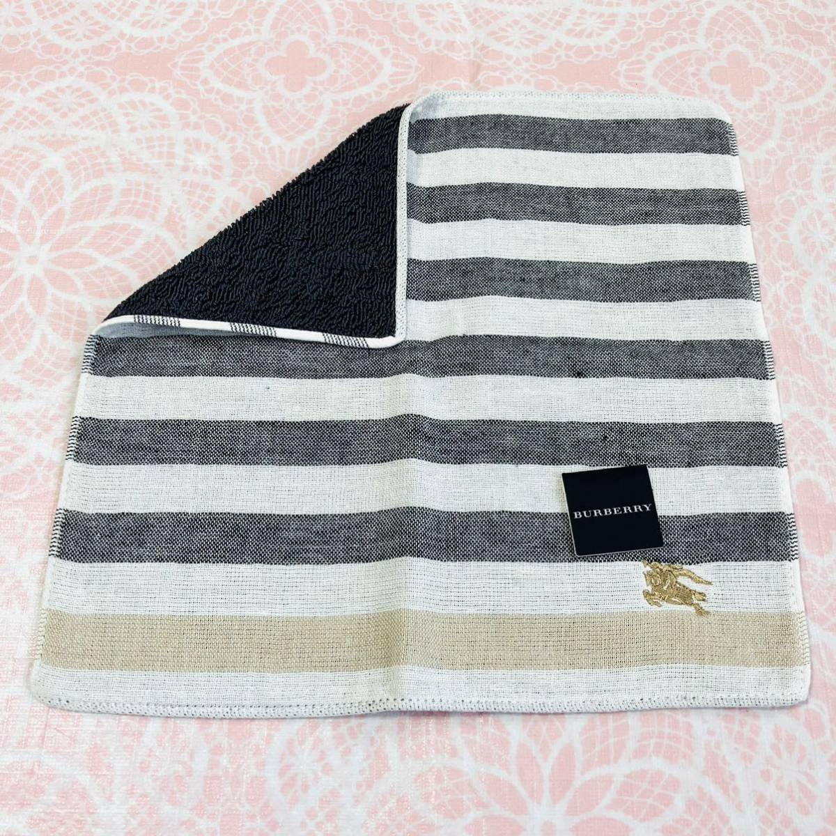 【麻混】新品/BURBERRY/タオルハンカチ/正規品/バーバリー/未使用/即決あり/匿名発送/日本製/ノバチェック/ハンドタオル/メンズ/1拍卖